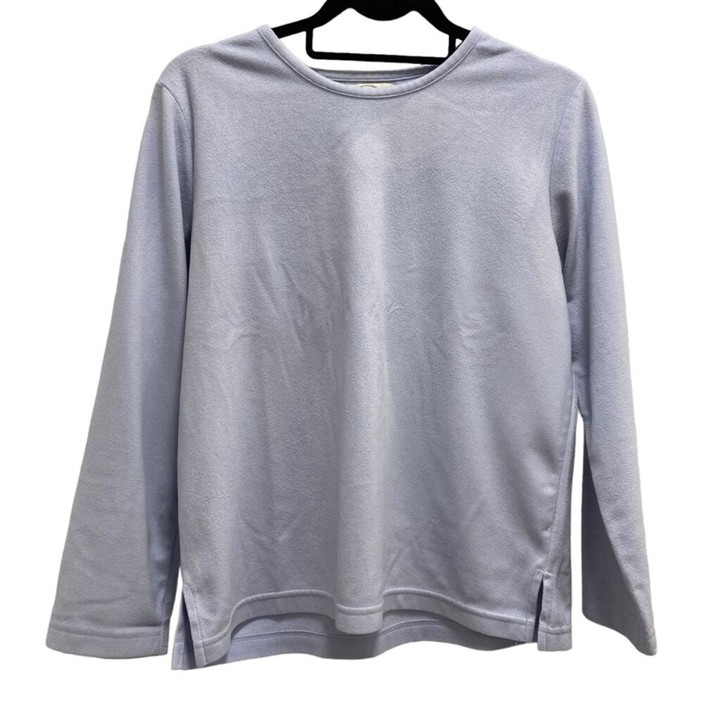 Women' s Oscar De La Renta Size Small Soft Lilac Loungewear Light Blue Sweater